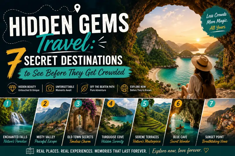 Hidden Gems Travel 7 Secret Destinations to See Before They Get Crowded